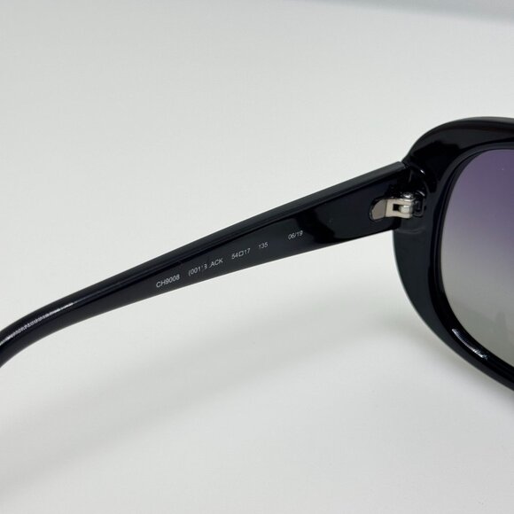 Cole Haan Sunglasses CH9008 001 Black Polarized 54-17-135 - Picture 6 of 8